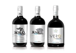 tris di distillati-solo wild gin, raro wild mirto, vero vermouth-pure sardinia